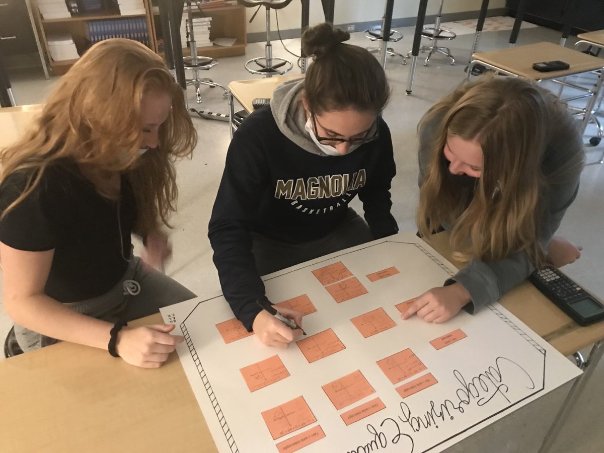 MagnoliaAlgebra's tweet photo. College Algebra students completed a formative assessment lesson on equations of circles from the Mathematics Assessment Project. Poster winners will be announced tomorrow. 

https://t.co/KWBDuR2tKn
"Sorting Equations of Circles 2"

#formativeassessment
#cooperativelearning https://t.co/BNf79SFCZf