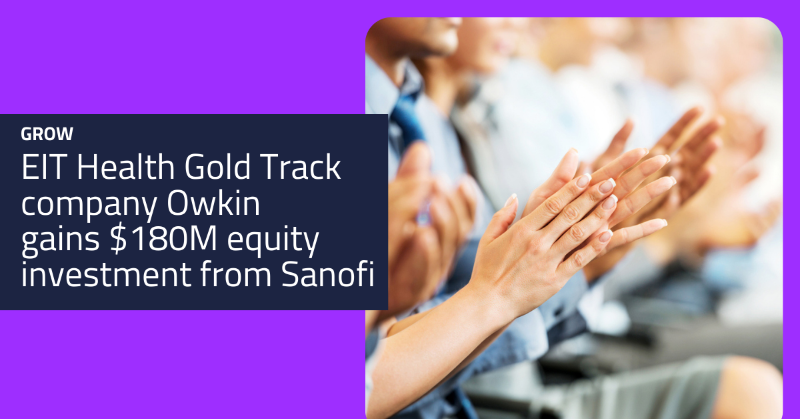 EITHealth's tweet photo. Well done to EIT Health Gold Track company, @OWKINscience, on a $180M equity investment from @sanofi to support oncology efforts with their digital clinical research platform.

Read more: https://t.co/2kvlFnLzya

#HealthcareInnovation