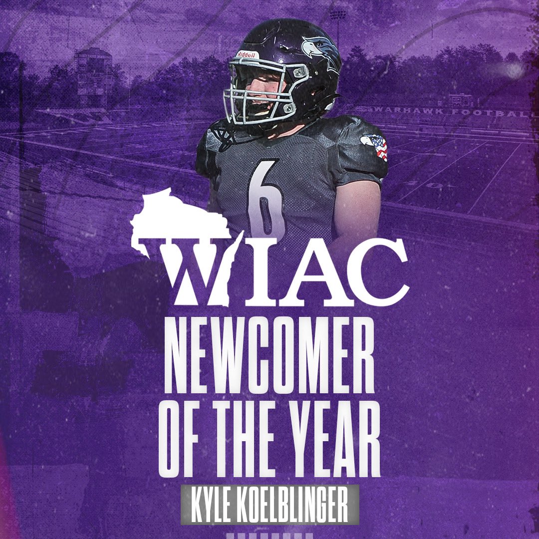 WarhawkFootball's tweet photo. A total of 19 #Warhawks are 2021 All-WIAC honorees, including three major award winners, and head coach Kevin Bullis is the George Chryst Co-Coach of the Year: https://t.co/p4aLy9Z5D8

#d3fb | #PoweredByTradition https://t.co/fjKEY1iqED
