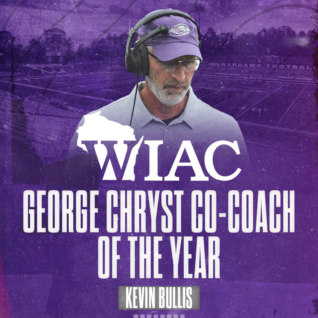A total of 19 #Warhawks are 2021 All-WIAC honorees, including three major award winners, and head coach Kevin Bullis is the George Chryst Co-Coach of the Year: uwwsports.com/news/2021/11/1…

#d3fb | #PoweredByTradition
