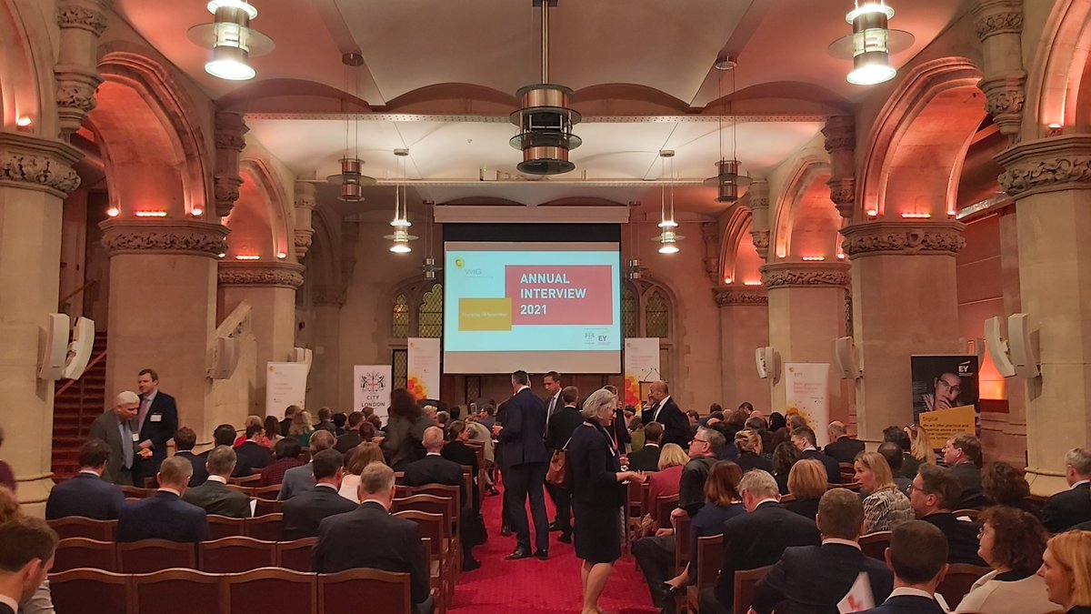 wiguk's tweet photo. We’re pleased to be @GuildhallLondon this evening for our flagship event, the Annual Interview. This year, over 200 senior leaders from across the sectors will come together to discuss some of the largest cross-cutting challenges facing society today #WIGInterview https://t.co/gpVNi8HjIW