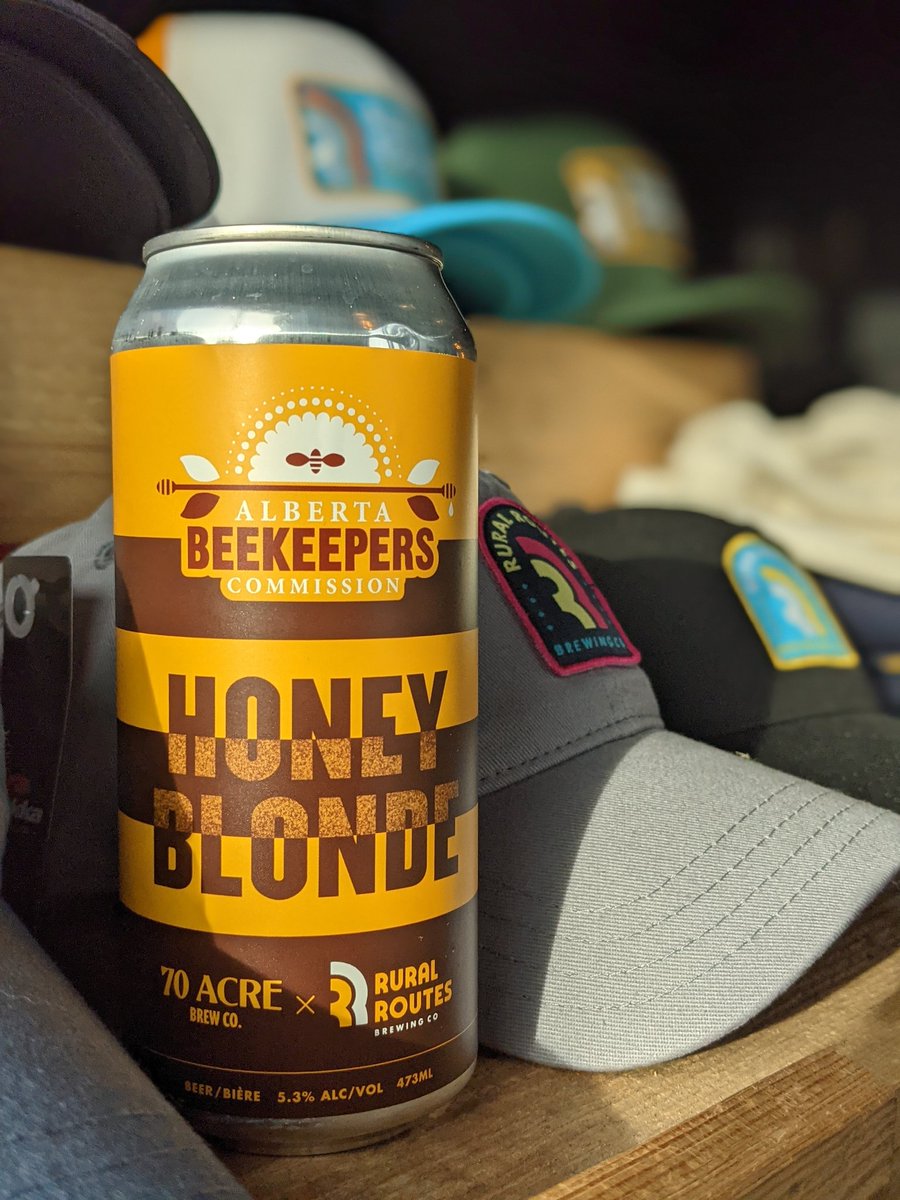 We teamed up with our friends at 70 Acre Brew Co and with the help of pure Alberta honey brewed this spectacular Honey Blonde for the Alberta Beekeepers Commission. Available at the brewery in cans and on tap. There's not much so we expect it to go fast.