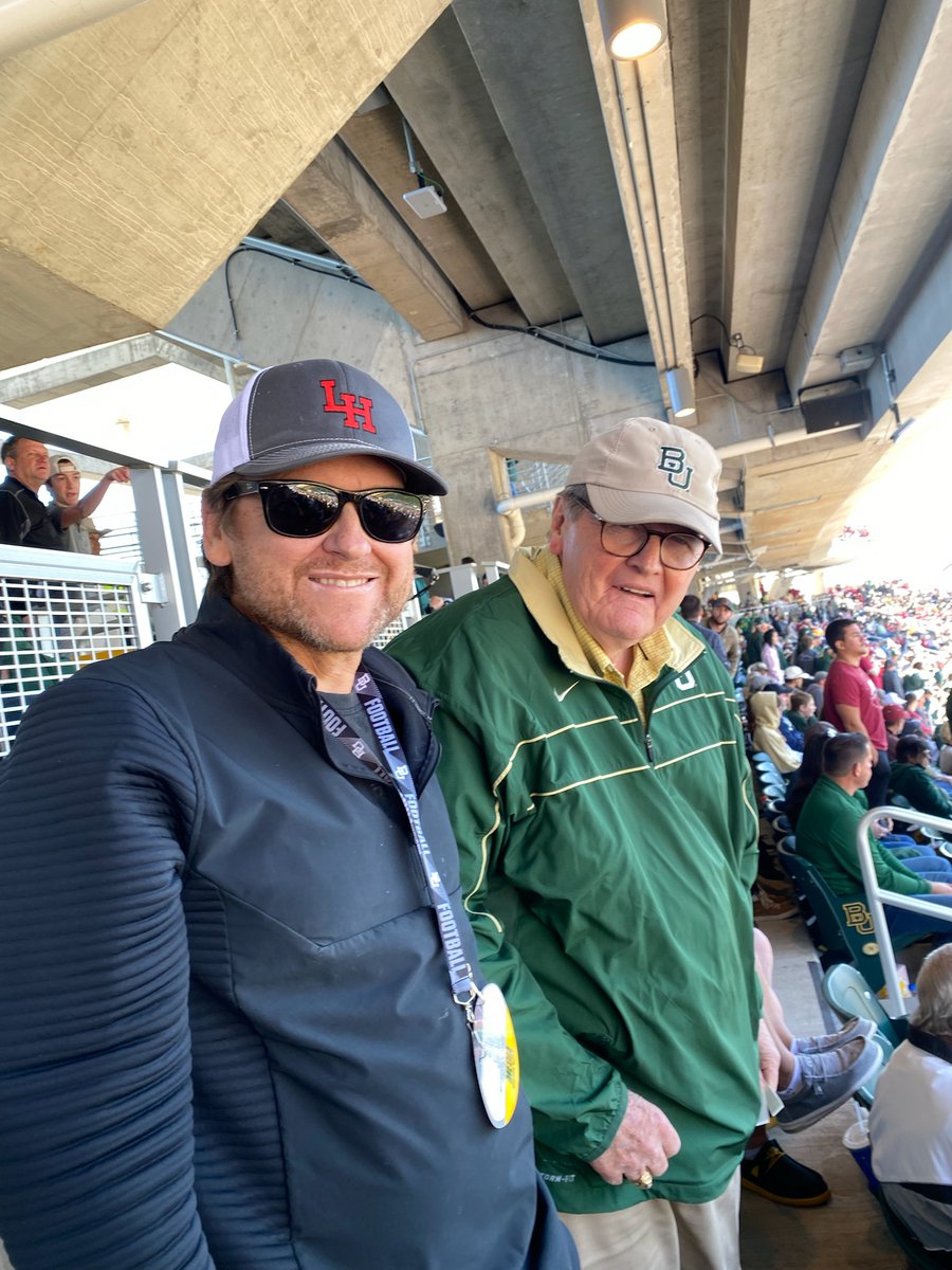 mattmosley's tweet photo. Hangin' with former @BUFootball DT @JohnDMosley aka my Dad at the OU game. Good times. https://t.co/qbd8UFdN11