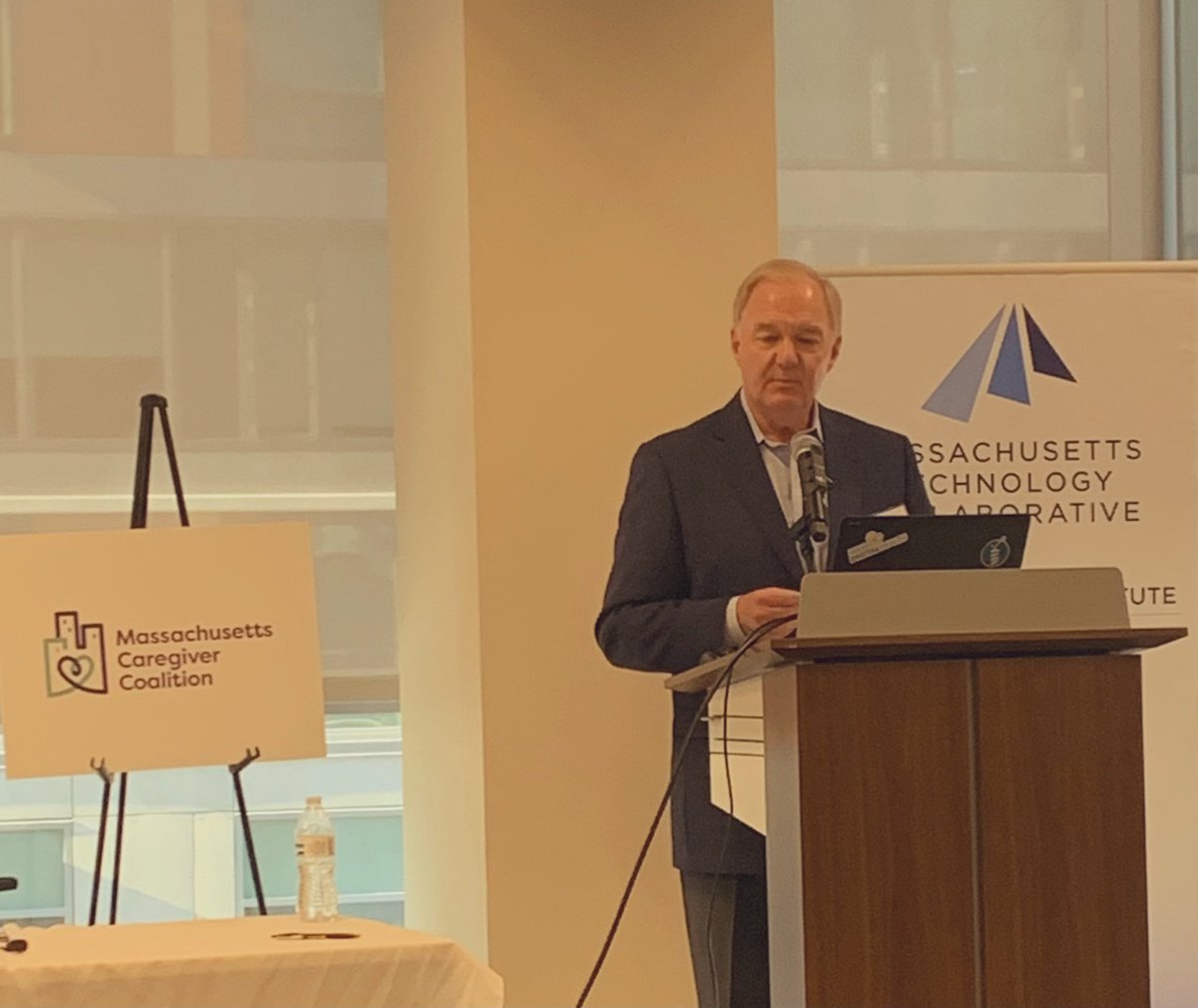Mark Butler, President of @Cigna New England, kicked off MA Caregiver Coalition Summit, recognizing unpaid #caregivers in the workplace and #caregiving support for #employerbenefits @MassEHealth