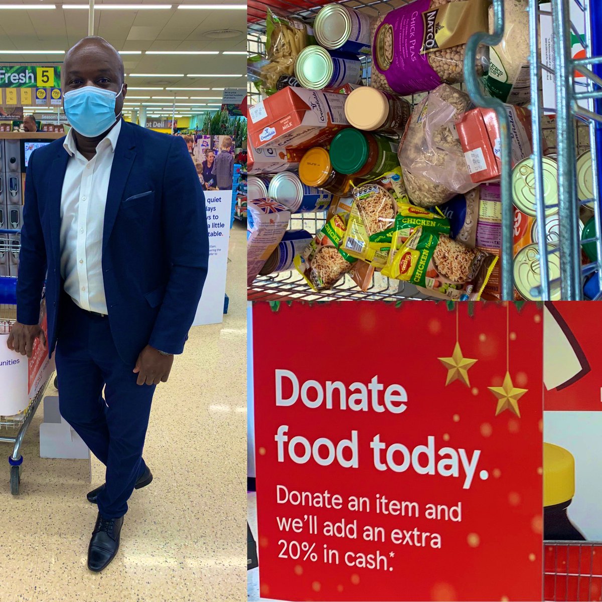 Thank you to the customers that donated today @Tesco @tesconews #WoodfordGreen @FareShareUK @TrussellTrust - All for a good cause 👏👏👏 @SodexoUK_IRE #ThankYou #Food #Charity #EveryCanHelps 🥫