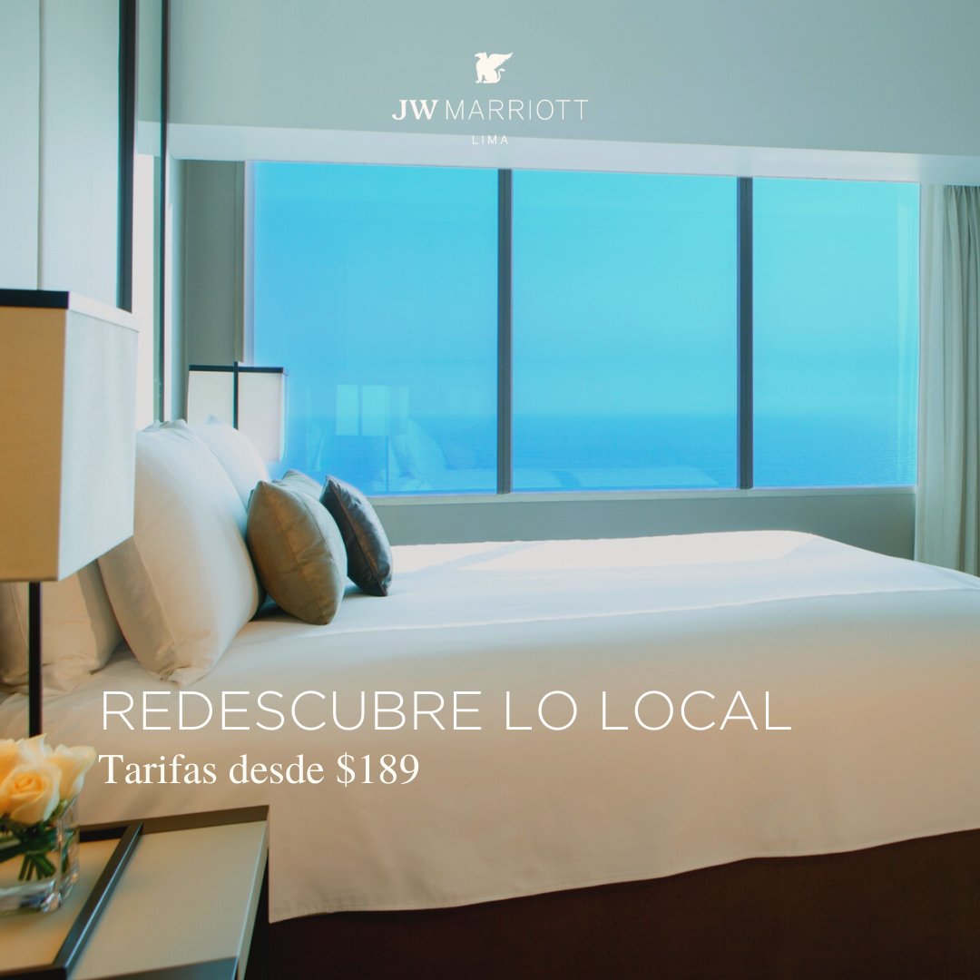 Explora los alrededores y conéctate con la energía del vibrante destino de Miraflores, con nuestro paquete exclusivo de Staycation.
Descúbrelo aquí y reserva: marrbnvy.com/6019JgVKN
Informes y reservas: reservations.peru@marriott.com / 01217-7000