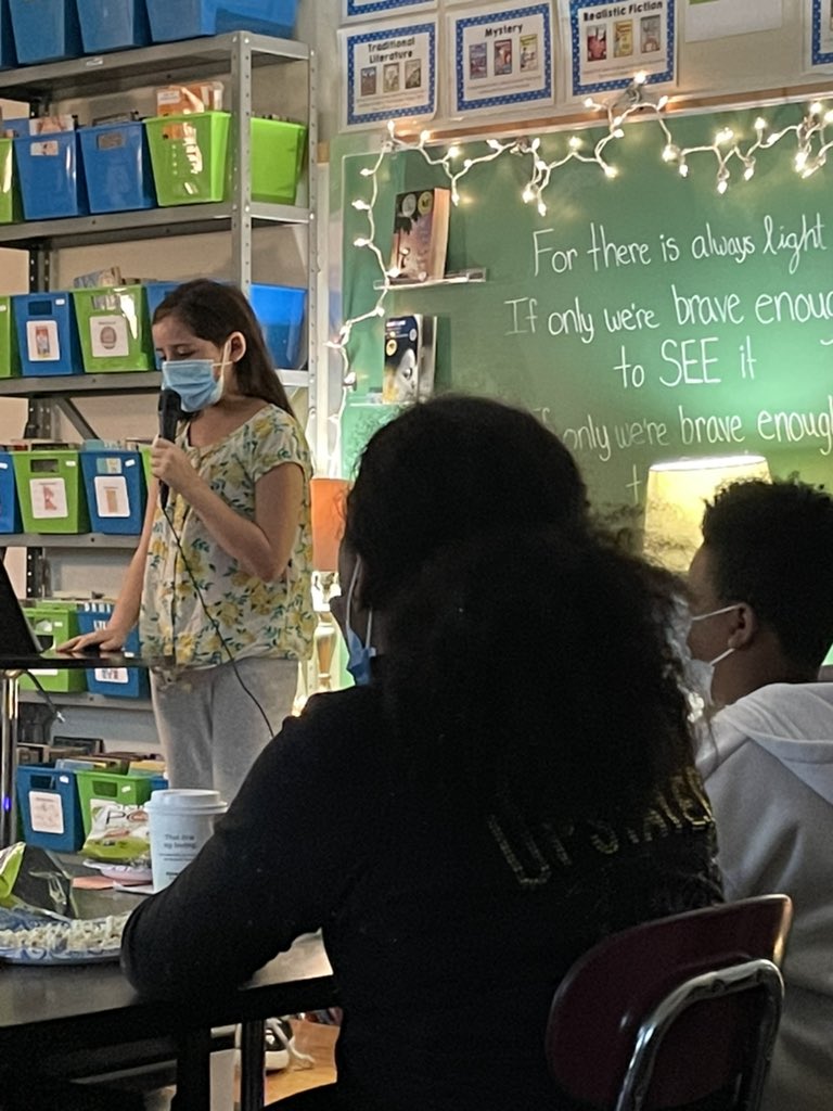 The Binger Campbell poetry cafe was open for business this morning <a href="/NeilArmstrongES/">Neil Armstrong ES</a> - we even snapped to celebrate these 5th graders as they shared their selections. <a href="/GatesChiliInfo/">Gates Chili CSD</a>