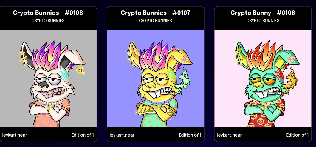 art_bunnies's tweet photo. 🌟CRYPTO BUNNIES 🐰 
🚨Giveaway🚨 @ParasHQ
 3 Luck winners
To Enter:
✅❤&amp;RT 
✅Tag 3 Friend
✅ Follow my account
✅Join our Discord channel
https://t.co/zpBC8gUuvL
Ends on November 21, 12:00pm

Good Luck to all❤
#FreeNFT #NFTGiveaway #NFTGiveaways
#NFTs #NFTdrop #NFTcollection https://t.co/86bX9iXScu