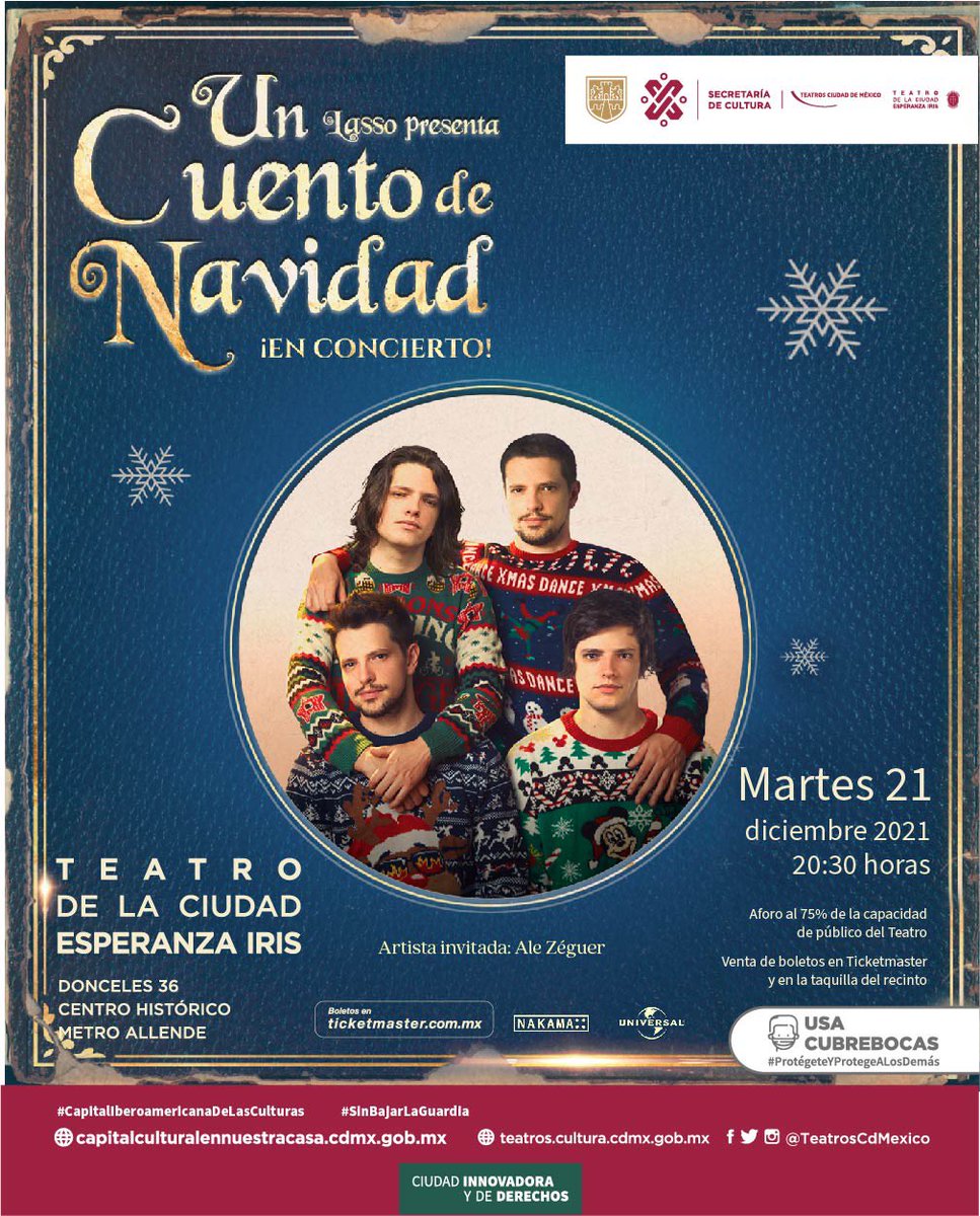 TeamZeguer's tweet photo. Ya falta solamente un mes para la presentación de #UCDN de @LassoMusica.
No olvides que @alezeguer estará de invitada.

Ya puedes adquirir tus boletos en @Ticketmaster_Me https://t.co/9XLDNC8QUu