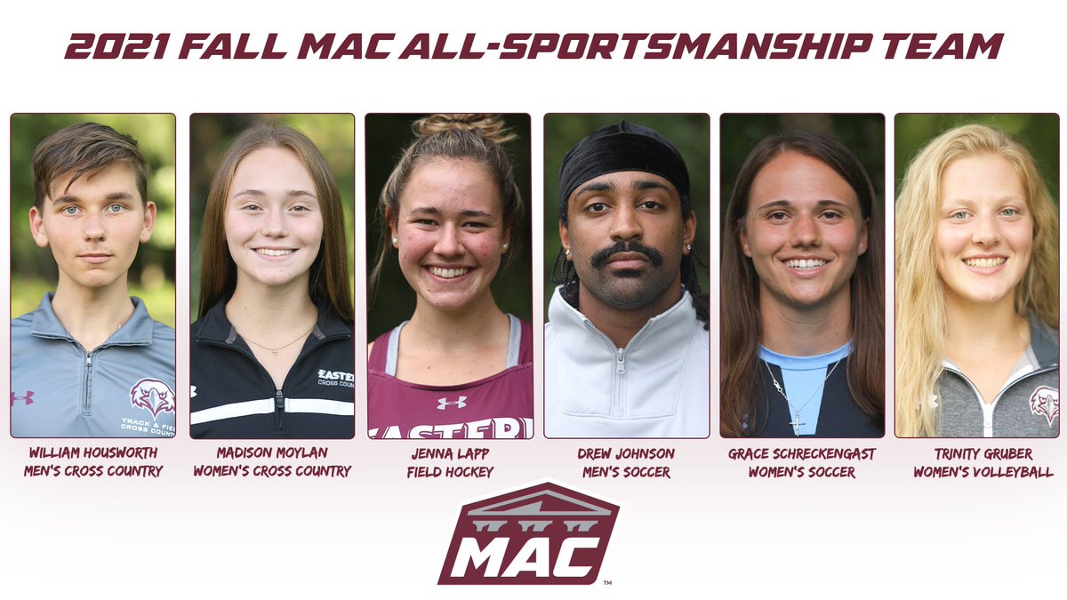 Congratulations to the six student athletes who were named to the Fall MAC All-Sportsmanship Team! #FlyWithUs