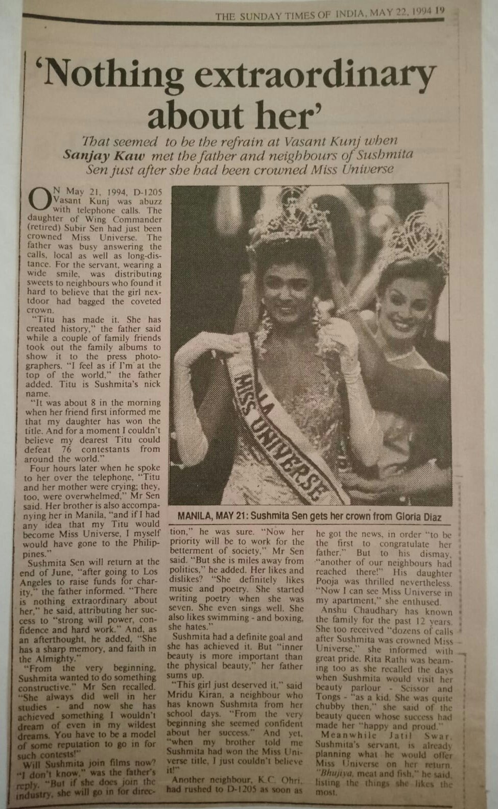 Happy Birthday to India\s first ever Miss Universe Sushmita Sen. 