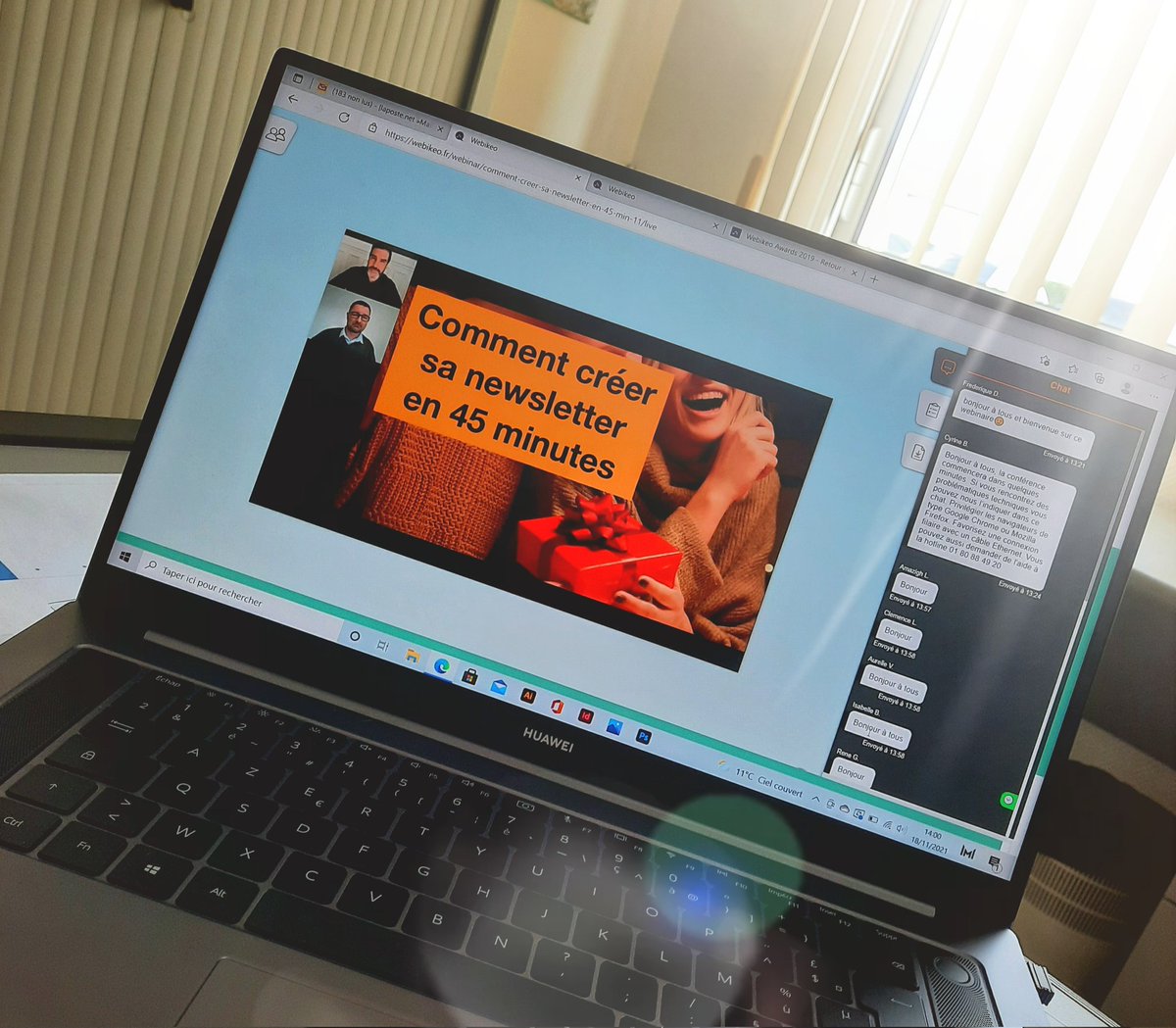 CharlotteArnSim's tweet photo. Super #WebinarOrange cet après-midi sur le thème de la #newsletter ! 

L'occasion de mieux maîtriser l'un des outils de #communication les plus efficaces pour fidéliser sa clientèle ! 

J'ai maintenant hâte de passer à l'action 💻

Merci @damiendouani @OrangePro 🟧

#cm #twoB3 https://t.co/eN3TbaOhkW