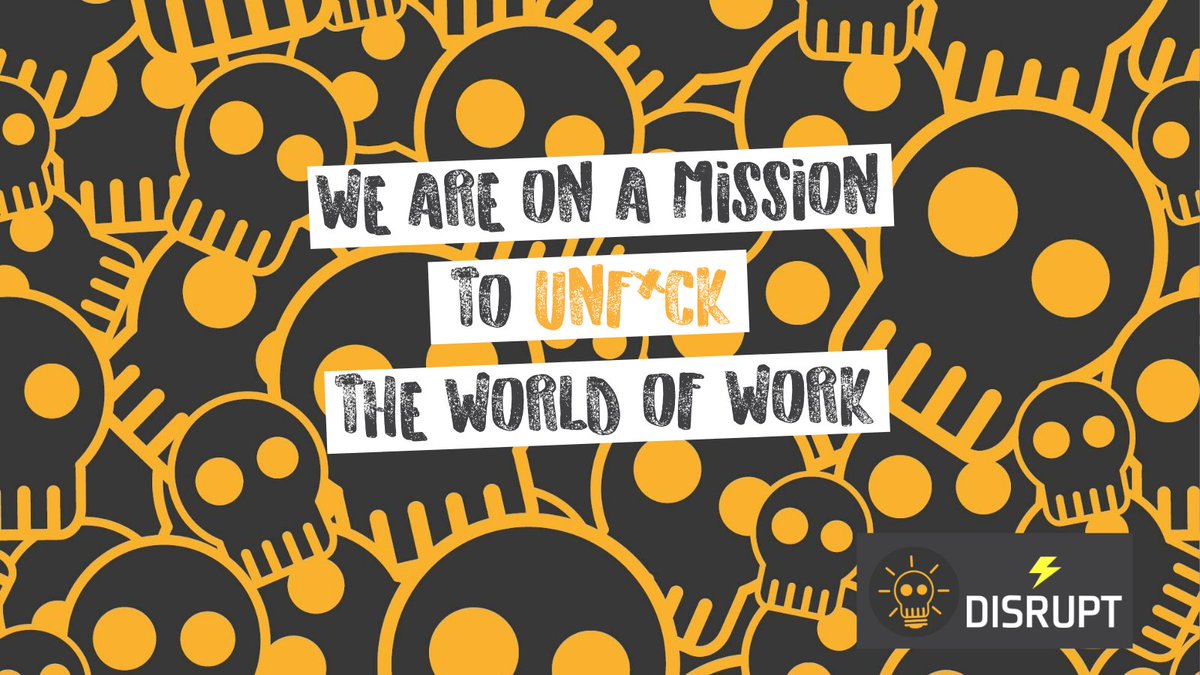 "We realised the world of work was f*cked and so Work Pirates are on a mission to unf*ck it"
- <a href="/MMinnikin/">Michelle Minnikin</a> 

#LiveTweet #HR #disrupthr <a href="/DisruptHR_Glas/">DisruptHR Glasgow</a>