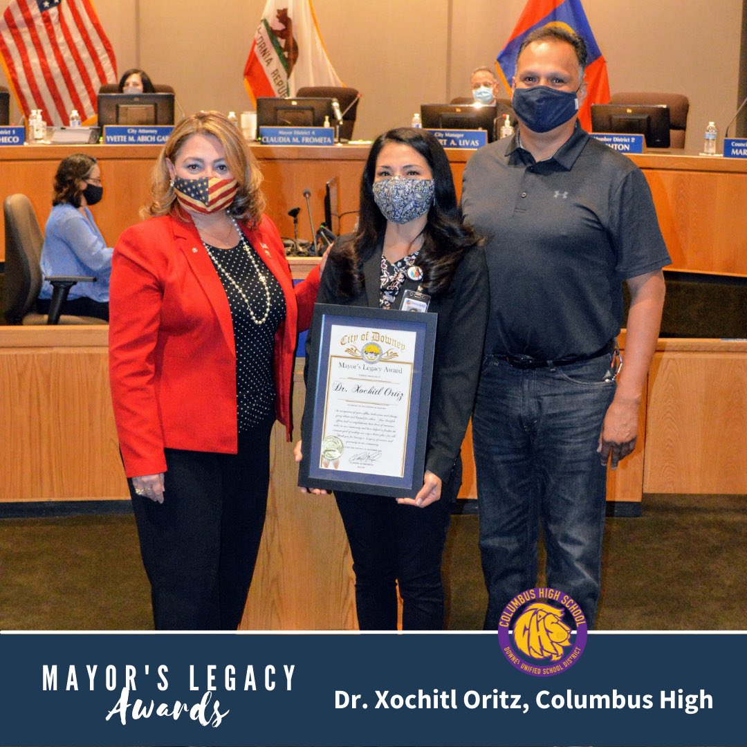 DowneyUnified's tweet photo. Recently, all @DowneyUnified principals were honored w/ the prestigious Mayor’s Legacy Award! This honor is well-deserved &amp; we join @cityofdowney in acknowledging &amp; recognizing the outstanding leadership of our principals &amp; the work of our dedicated staff  #ourkidsdeservethebest https://t.co/0ujirOScaB