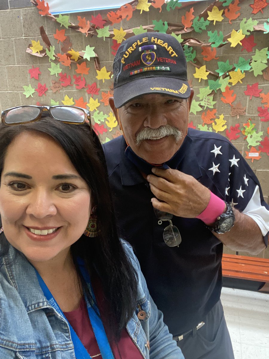 My dad, Doroteo Rios who is a Vietnam Veteran and Retired CCISD teacher/ Coach came to talk about his experiences in Vietnam getting wounded twice earning 2 Purple Heart Awards. I’m so proud to be his daughter and their teacher❤️ #5thgraders #VeteransDay <a href="/GalvanExplorers/">Galvan Explorers</a>