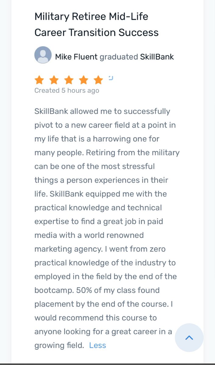 itsmehakvohra's tweet photo. At @joinskillbank we currently have 4.5/5 stars on @Career_Karma. I’m so proud of the team and everything we’ve accomplished so far. https://t.co/W6qZLNxffX