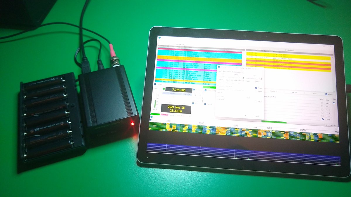 PureZOOG's tweet photo. A quick CQ on 40m results in a QSO with IX3QVB, lovin' it! https://t.co/eD0RVetsME