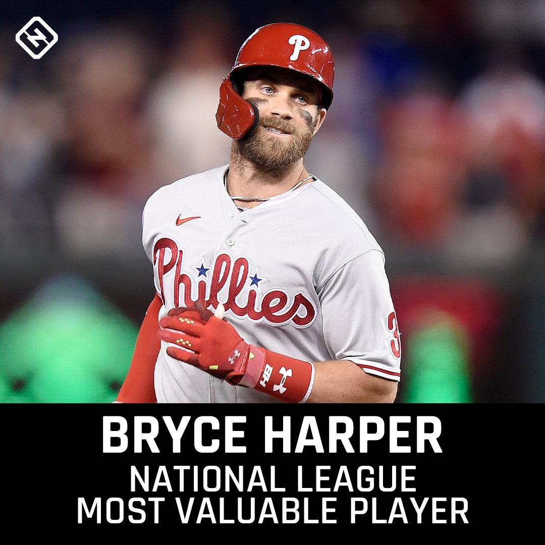 𝐓𝐡𝐞 𝐒𝐩𝐨𝐫𝐭𝐢𝐧𝐠 𝐍𝐞𝐰𝐬 on Twitter: "Bryce Harper is your 2021 NL  MVP 🏆 Harper becomes one of four players in history to have multiple MVPs  before turning 30 (in the Wild Card
