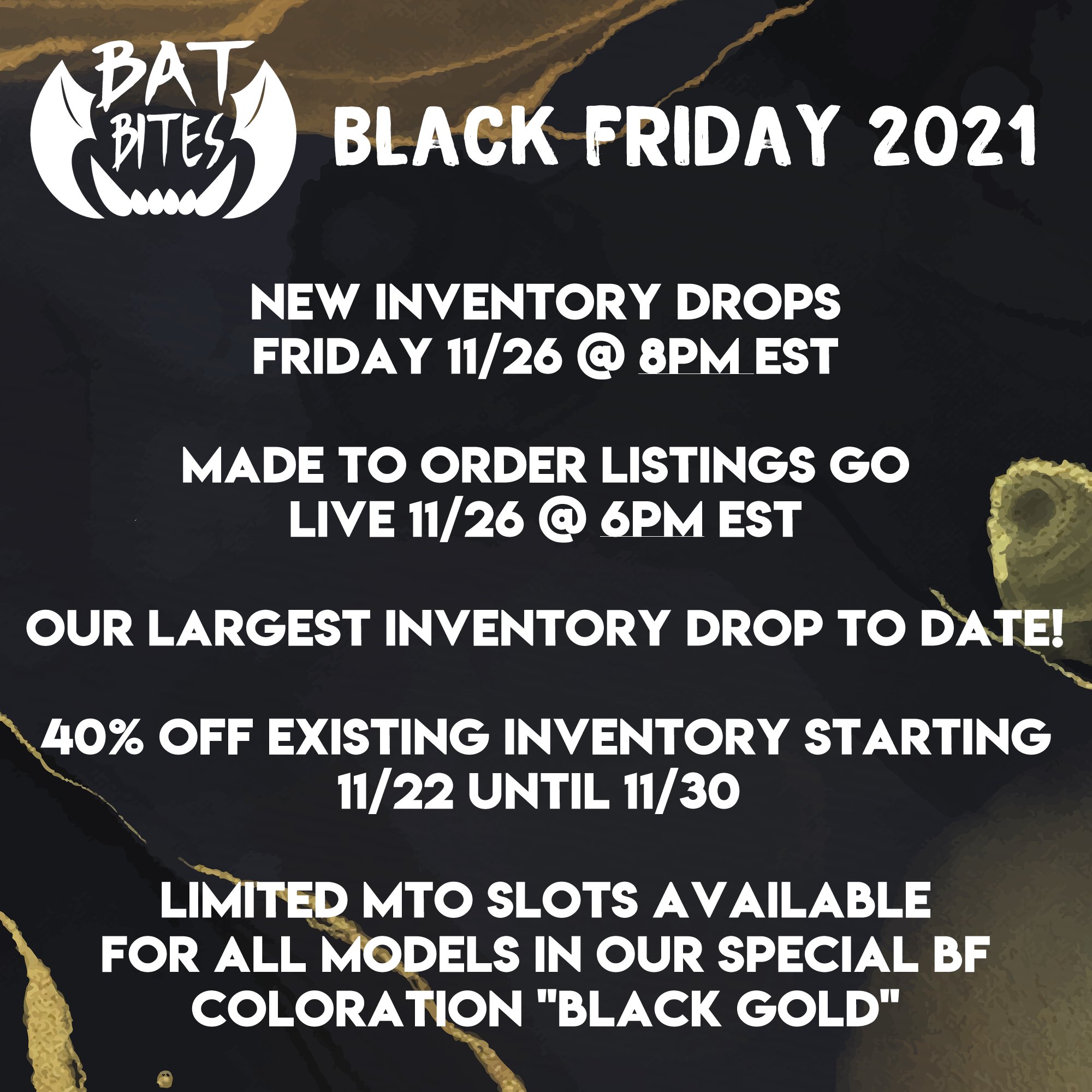 Bat Bites Toys Next Drop 11/11 8p EDT on Twitter "We're prepping up for Black Friday! Our next