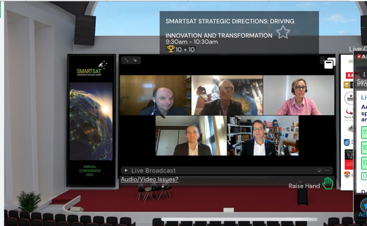 Listening to <a href="/SmartSatCRC/">SmartSatCRC</a> conference and what the vision for 2040 is… very clear it’s a bold vision for Australia in low Earth orbit and beyond in the solar system 🌏🚀 🛰