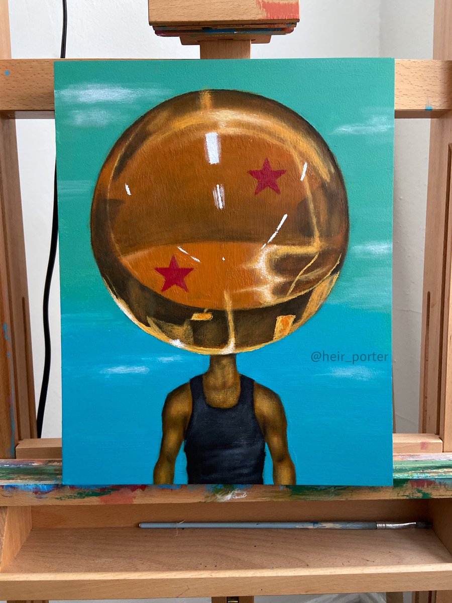 heir_porter's tweet photo. Small piece I did for a show comin up. Title: “If I Had One Wishhh..” lol. (Acrylic on panel🎨🎨🎵) https://t.co/hgLyHwBKWq