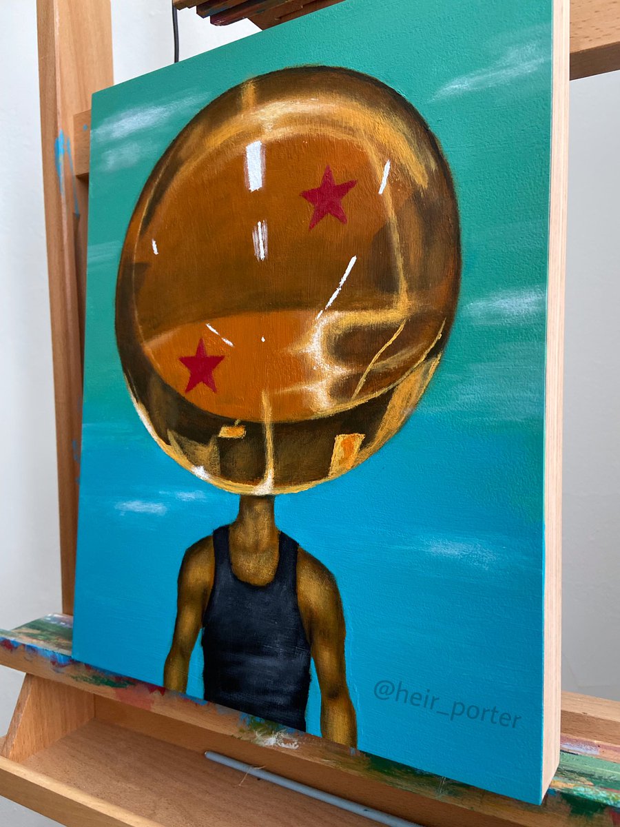 heir_porter's tweet photo. Small piece I did for a show comin up. Title: “If I Had One Wishhh..” lol. (Acrylic on panel🎨🎨🎵) https://t.co/hgLyHwBKWq