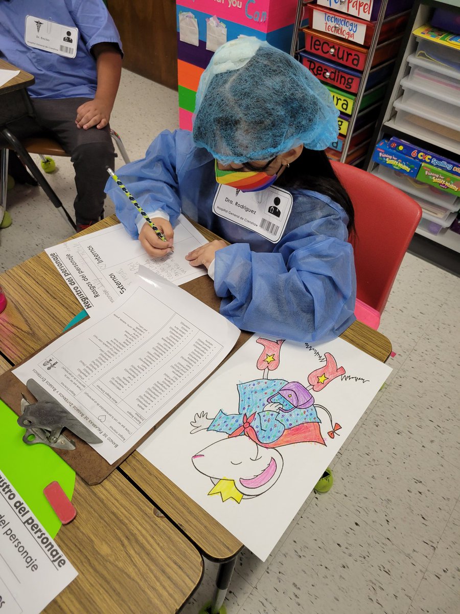 Jaleydapz's tweet photo. Veterinarian - Hospital classroom transformation. FICTION: learning about Characters Traits. #classroomtransformation #secondgrade #duallanguageclassroom #cvisd #cisd #channelviewisd @crenshawcubs https://t.co/fu5ZpR1OET