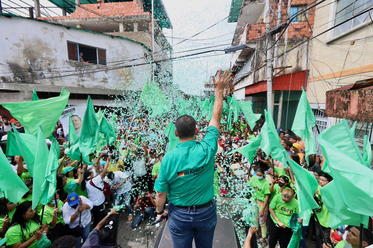 Felicito a los partidos políticos de oposición, al GPPSB, a sus candidatas y candidatos por los extraordinarios cierres de campañas en los estados y municipios del país. Es el espíritu democrático del pueblo venezolano. Este #21Nov votamos por la Paz y la soberanía de la Patria.