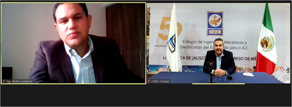 ConueeSolar's tweet photo. Presentes en la "Semana Solar" del @CIMEJ_Colegio
El Ing. Héctor Ledezma comentó la importancia de identificar las oportunidades de #EficienciaEnergética de calentamiento de agua previo a la instalación de sistemas de solares térmicos y de dar certeza técnica a los proyectos. https://t.co/hY44xtXByT