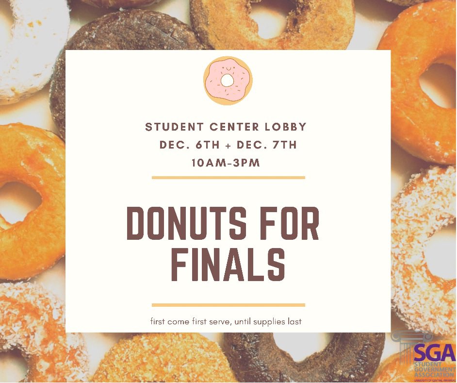 Stop by and treat yourself to a Donut for Finals.🍩🍩