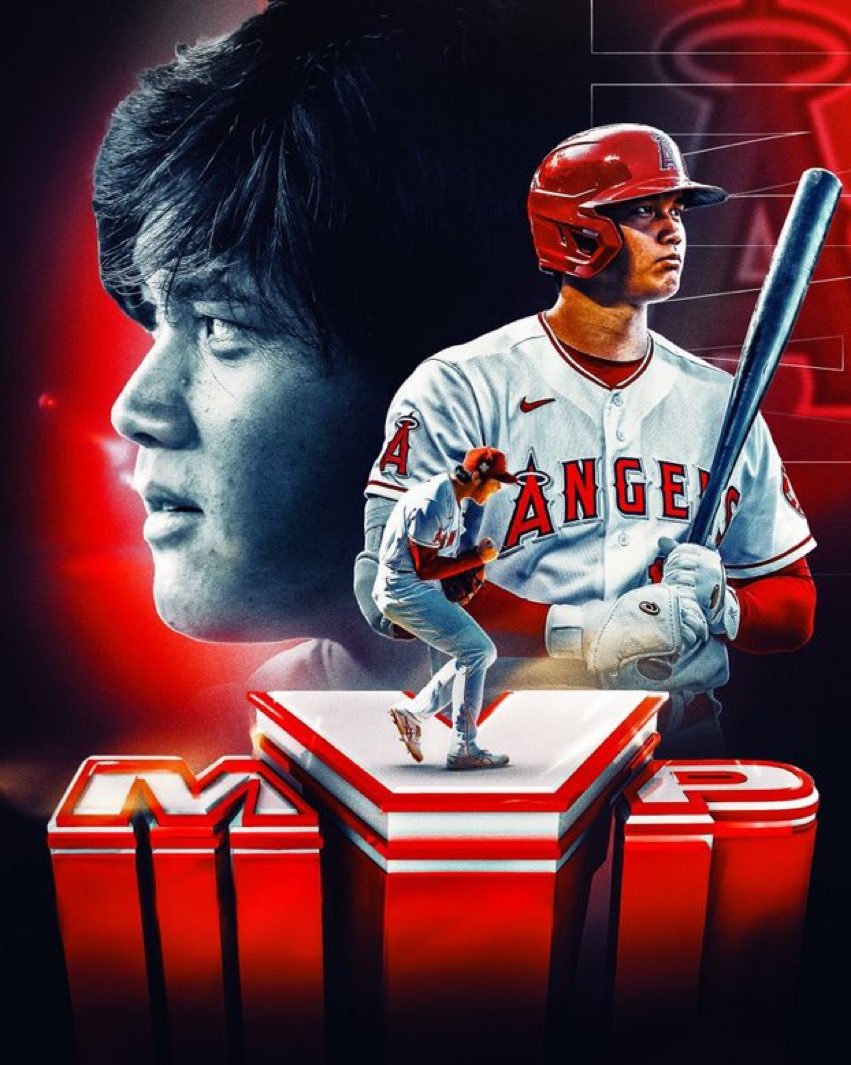 ショウヘイ D オオタニ 大谷翔平 ア リーグmvpを満票で獲得 日本人ではイチロー以来年ぶり 満票での受賞は15年ナ リーグのブライス ハーパー以来 今シーズンは打者として46本塁打 100打点 26盗塁 投手では9勝2敗 防御率3 18の圧倒的成績を