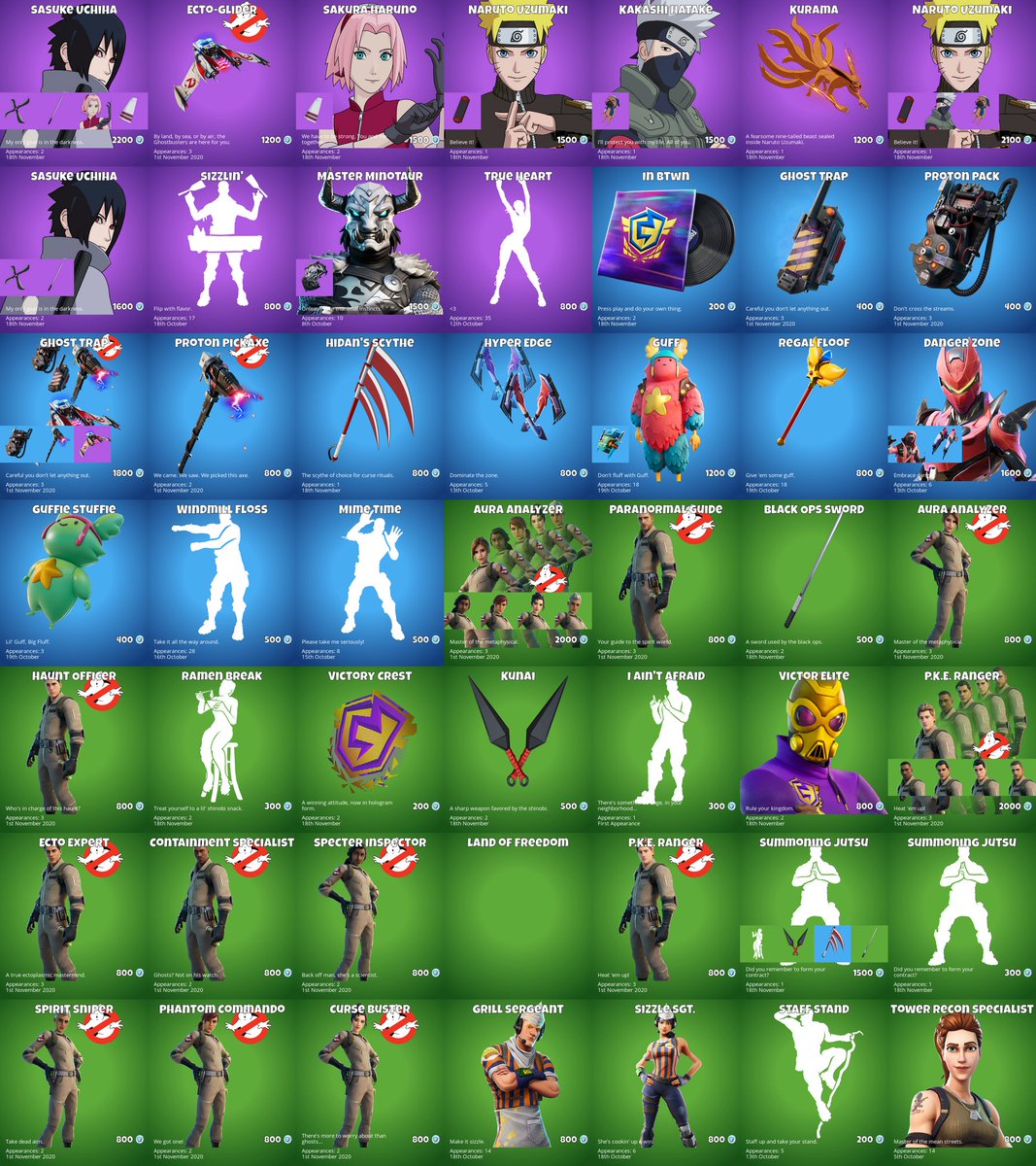 bot_wick's tweet image. Daily Shop (2021-11-19)