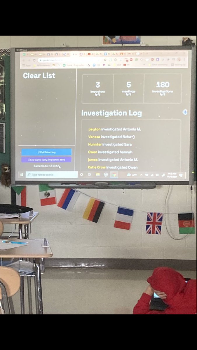 MrsLemmerNR's tweet image. Today’s #Gimkit review was INTENSE! “Trust No One” mode led to some creative positioning to maintain Chromebook privacy so no one could unfairly find the imposter! #interactivelearning