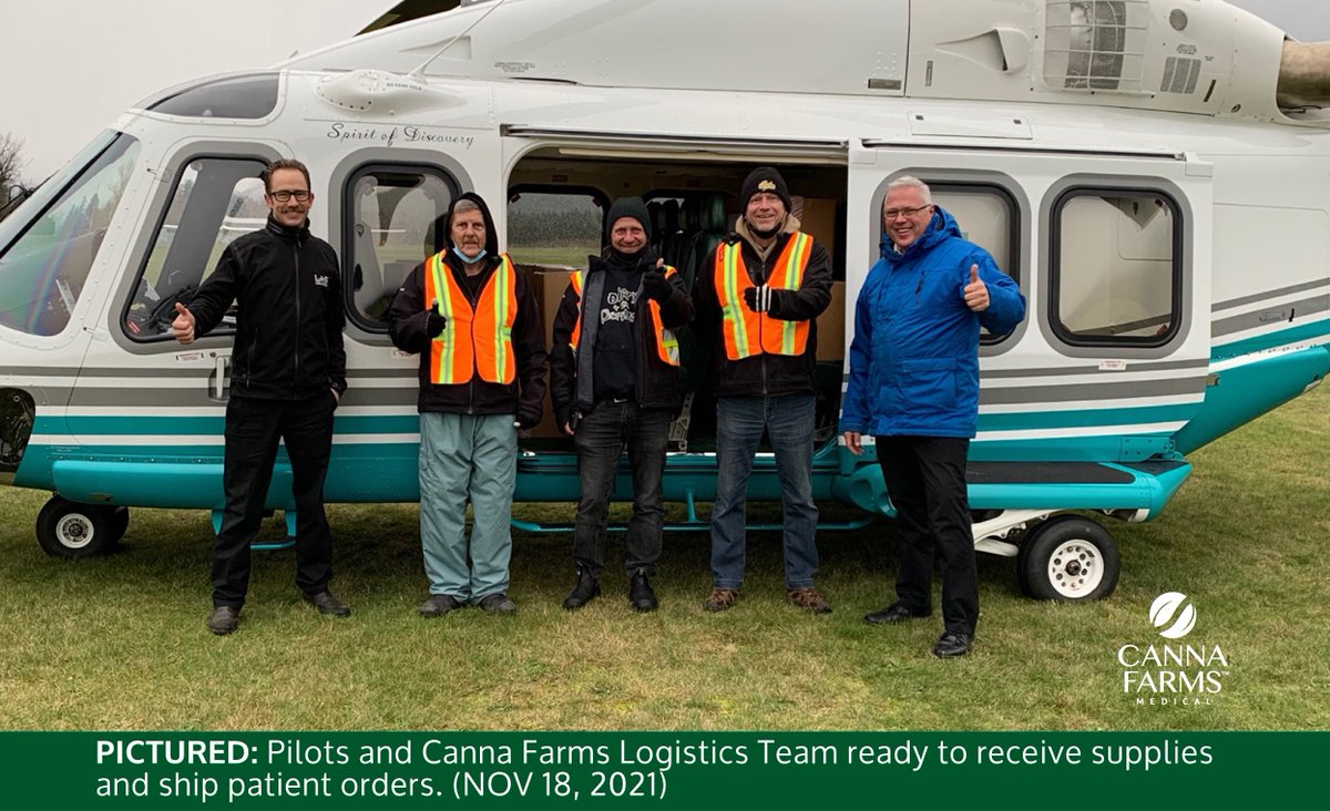 We’re prioritizing our patients and community during the flooding in BC, working with <a href="/PurolatorInc/">Purolator 🇨🇦</a> to ship out hundreds of patient orders via helicopter from Hope and bring in much-needed food and supplies for those impacted.