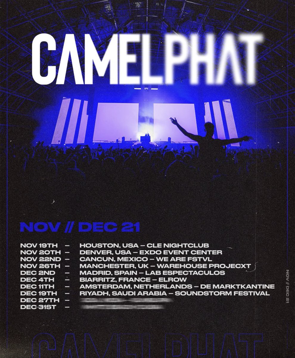 El dúo <a href="/CamelPhat/">CAMELPHAT</a> estará el próximo día 2 de diciembre en Madrid🤯