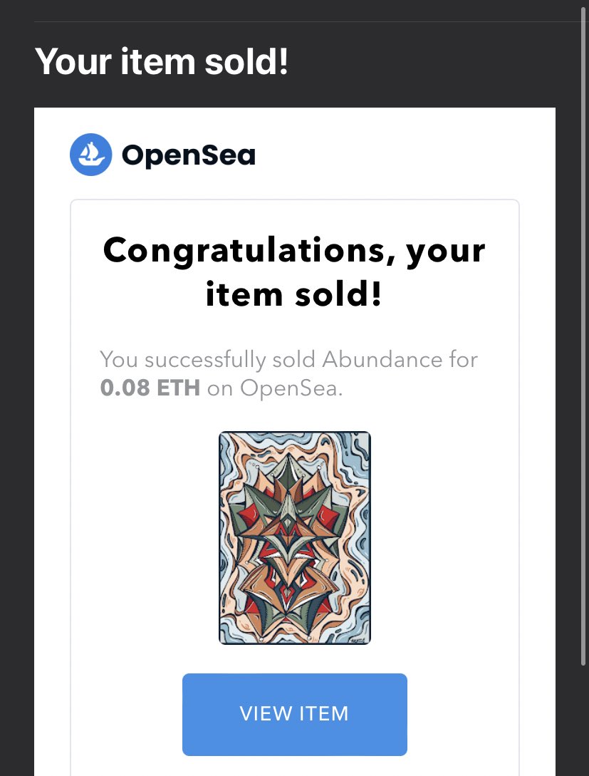 JUST SOLD MY FIRST NFT AHH