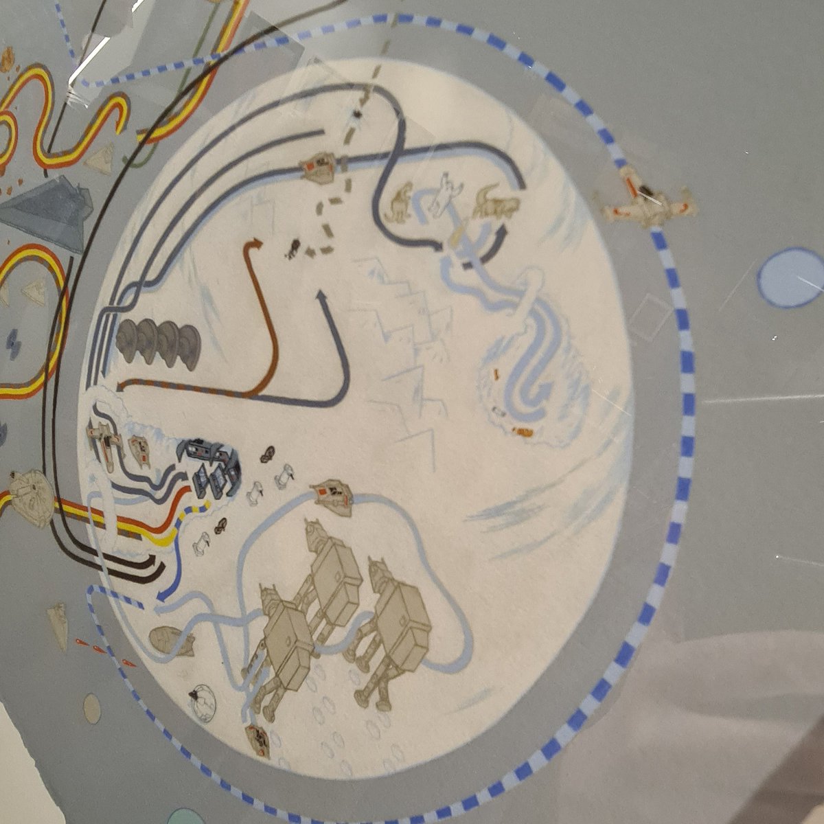 Epixod_Le_Blog's tweet photo. Découverte de l'#exposition '#Cinemaps - Cartographies de #filmscultes' qui se tient à la @FrenchPaperArtC jusqu'au 28/11 présentant des #illustrations d'#AndrewDeGraff qui nous transportent dans les films via les chemins parcourus par les personnages. #PopCulture @YnnisEditions https://t.co/lzhJmjDQN3