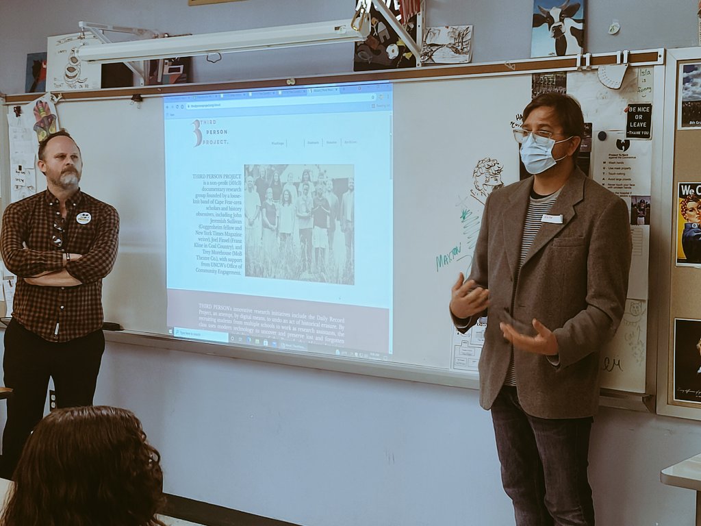 Brad Hodges (@murraystae) on Twitter photo <a href="/murray_falcons/">Murray Middle School</a> STAE s's had an amazing morning learning about <a href="/ThirdPersonProj/">Third Person Project</a> and their work regarding the Wilmington Coup of 1898. Looking forward to helping research!
<a href="/NewHanoverCoSch/">New Hanover County Schools</a>
<a href="/tmatt757/">Travis Matthews</a>
@Fischettijc3
<a href="/MMSJones115/">Brian Jones</a>
<a href="/sajelinski/">Sarah Jelinski</a> <a href="/murray_falcons/">Murray Middle School</a> STAE s's had an amazing morning learning about <a href="/ThirdPersonProj/">Third Person Project</a> and their work regarding the Wilmington Coup of 1898. Looking forward to helping research!
<a href="/NewHanoverCoSch/">New Hanover County Schools</a>
<a href="/tmatt757/">Travis Matthews</a>
@Fischettijc3
<a href="/MMSJones115/">Brian Jones</a>
<a href="/sajelinski/">Sarah Jelinski</a>