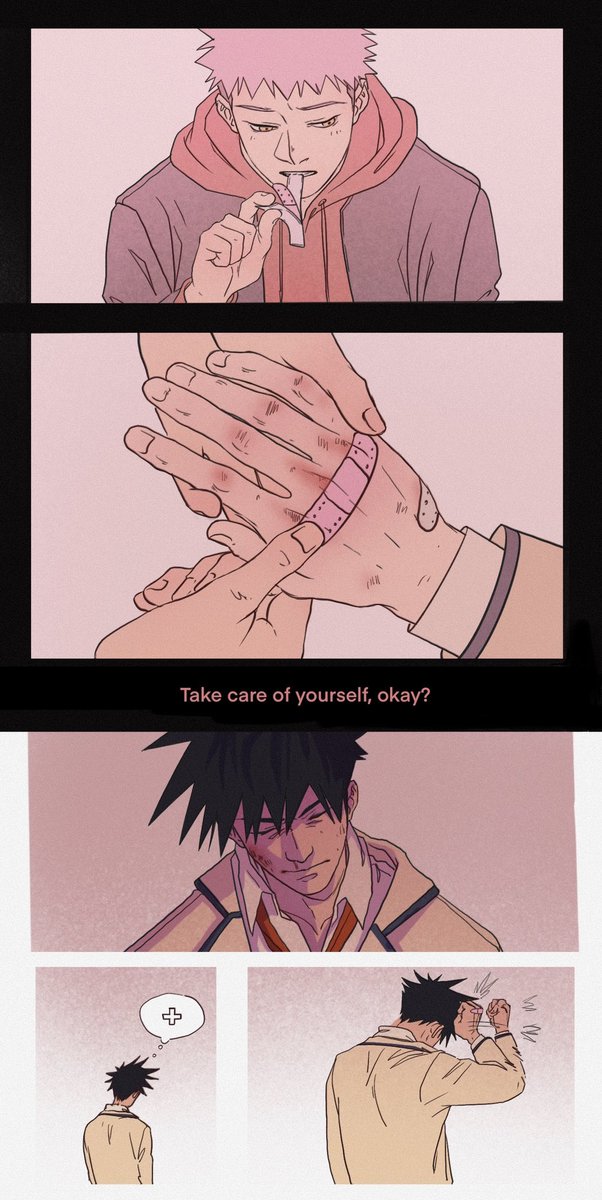 nijuunisai1's tweet image. no curses au where Yuji and Megumi met in middle school
#itafushi