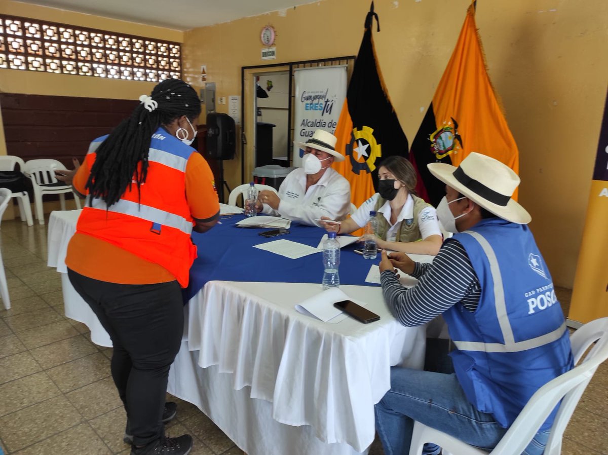 Riesgos_Ec's tweet photo. #SimulaciónEc | En #Guayas los Grupos de Trabajo del  GAD Parroquial de Posorja articularon acciones con la finalidad de evaluar el estado de situación y generar acciones oportunas ante la ocurrencia de un tsunami. https://t.co/eh9ryaIdHF