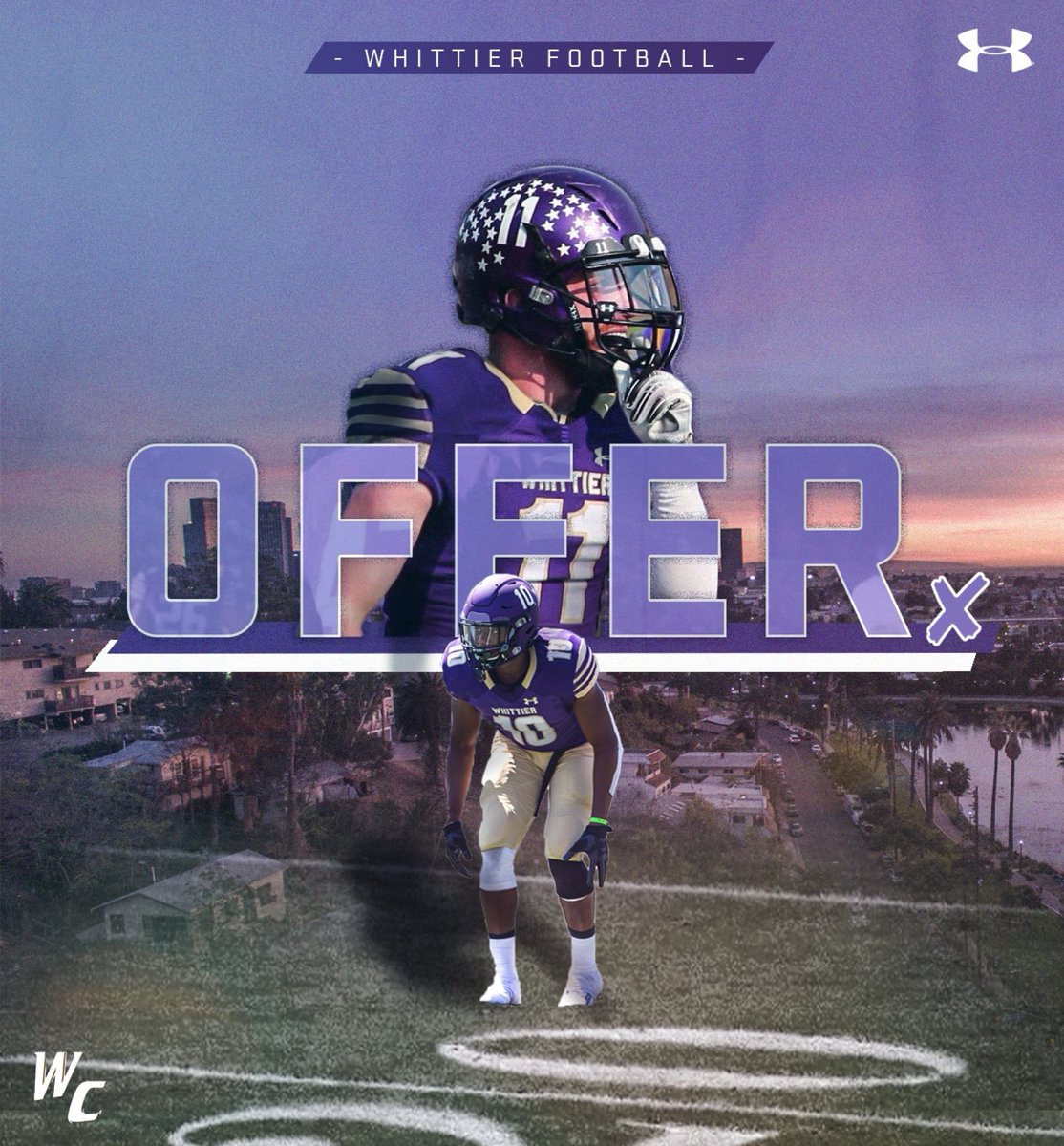 Excited to say that after speaking with @CoachSHamilton I am blessed to receive an offer from @Poetfootball! Thank you to the rest of the coaching staff for the opportunity. @GusMcNair009 @DJCampbell27 @PioneersFball @ForgePLV