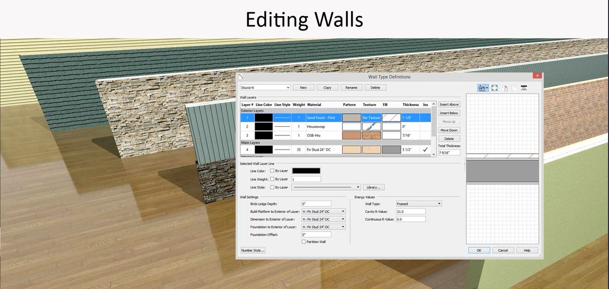 ChiefSoftware's tweet photo. Walls can be defined to have the exact materials and thicknesses they will be built with.

Check out the best practices for editing walls in this training video.

👉 https://t.co/QMjOymrrtn

#chiefarchitect #chieftips #walls #buildingwalls #construction https://t.co/auCJW5ux0v