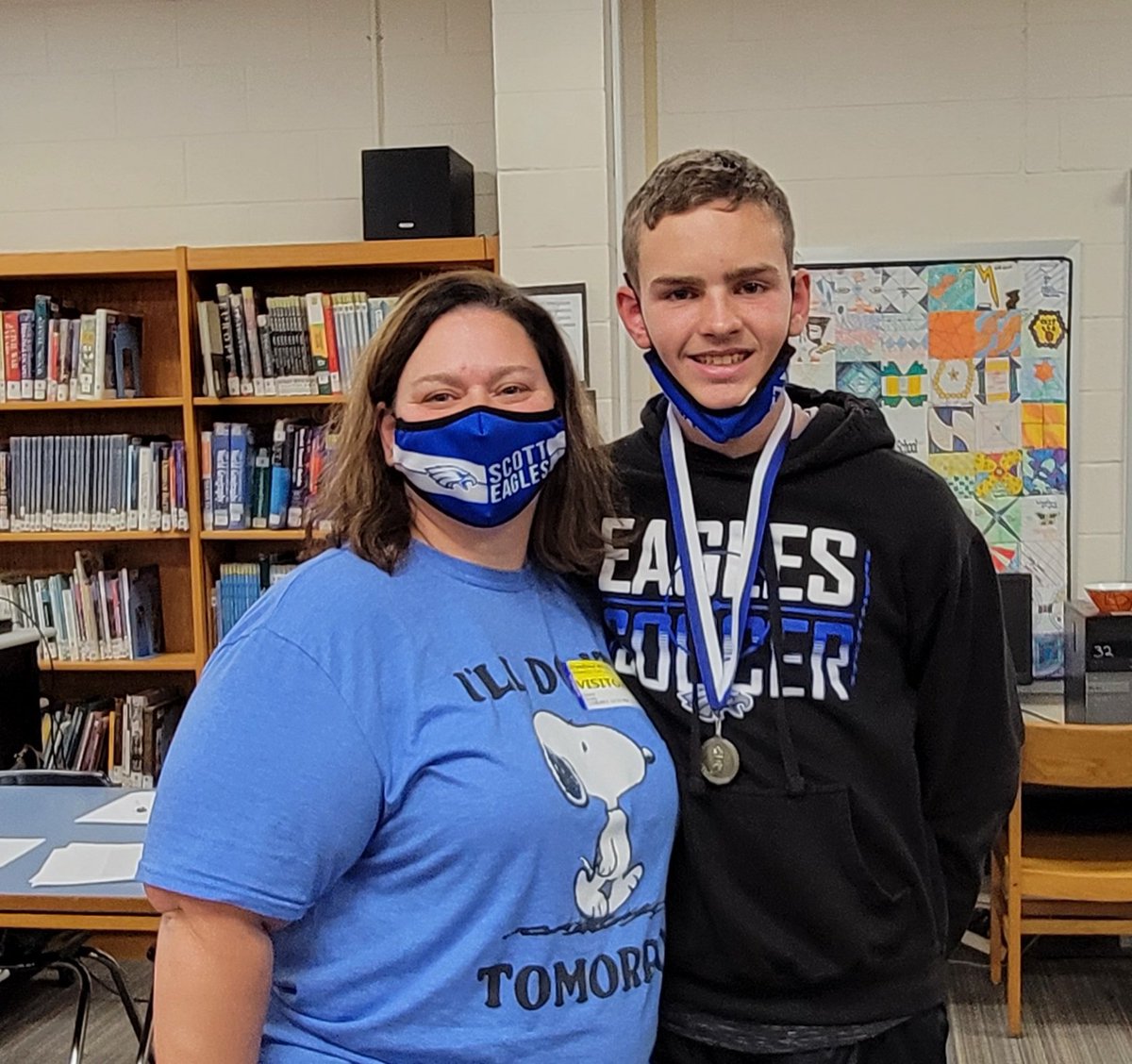 miranda_getz's tweet photo. While he may not have ended up in the top 2 this year…. I am super proud of my favorite spelling bee contestant. Congrats to his friend Ian on his 1st place finish and good luck at districts.  #WoodlandSpellingBee #TMGeniusAlumni https://t.co/YrUwmWyroR