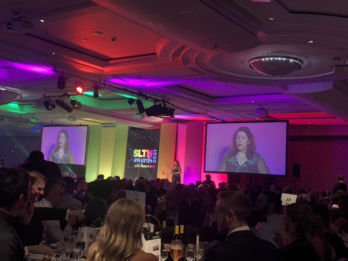 Gillian McKenzie of <a href="/TheSLTN/">SLTN</a> opening this year’s #SLTNAwards 👏. 

Excited to say the least. 😱