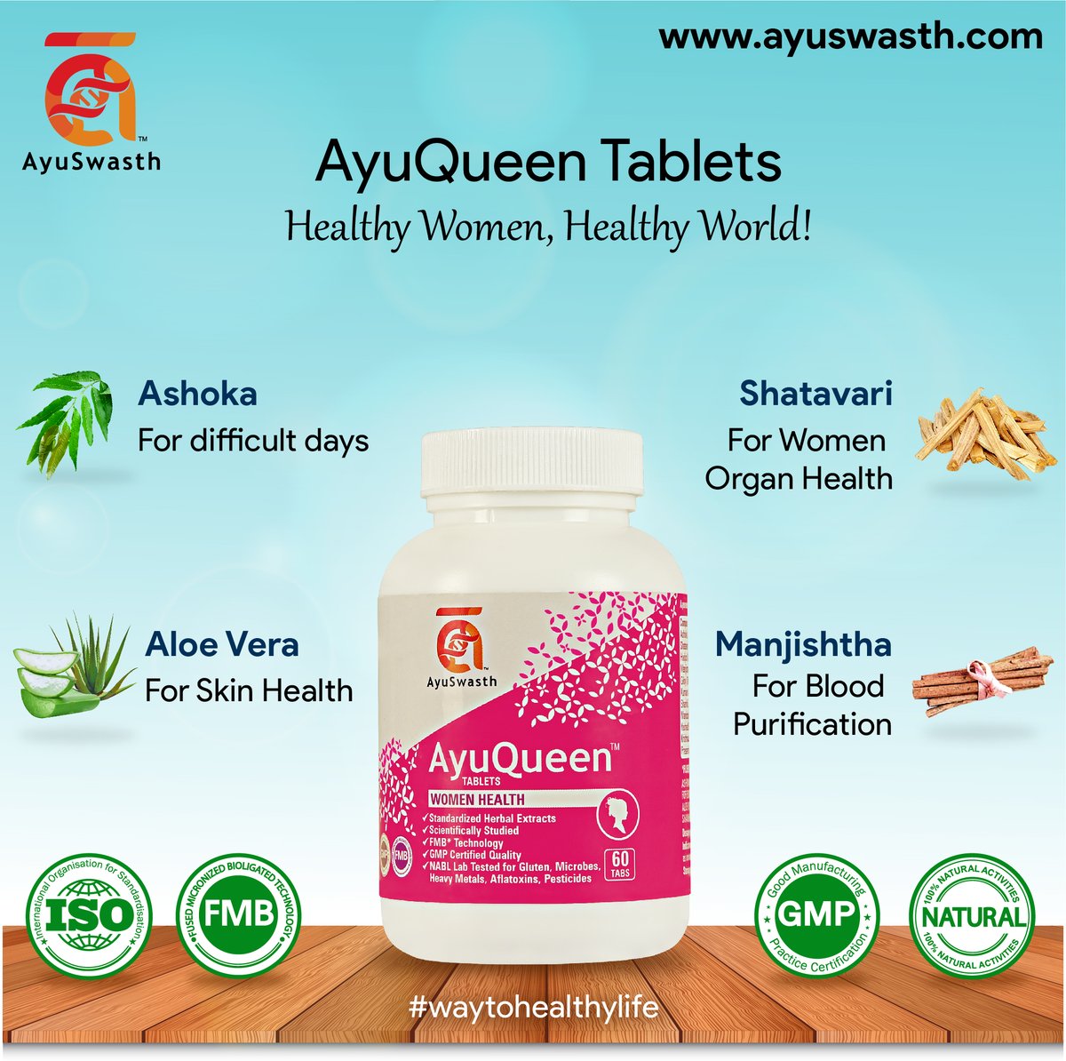 AyuQueen Women Health Tablets!
Healthy Women, Healthy World!
ayuswasth.com

#ayuswasth #ayuqueen #womenhealth #womenshealth #ayurvedictablets #herbaltablets #stayfit #herbalhealthcare #health #ayurvedic #ayurveda #healthproducts #ayurvedalifestyle