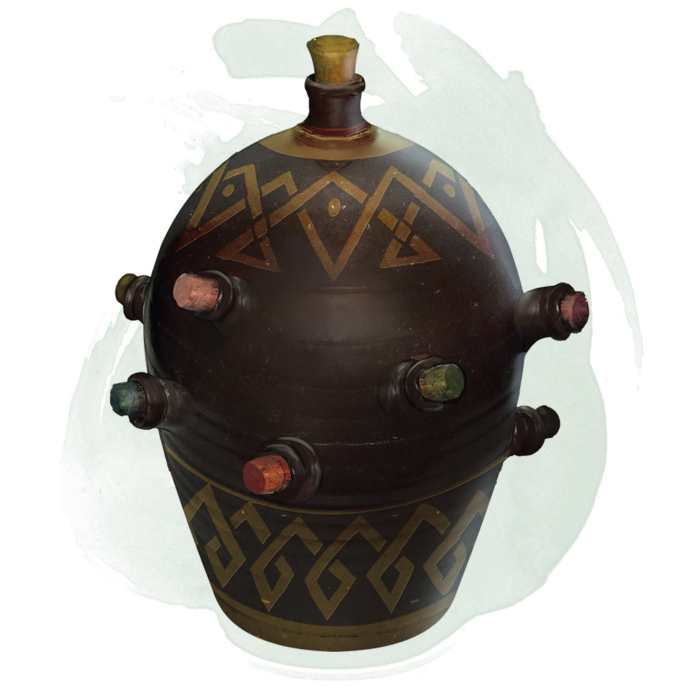 GrovyMonster's tweet image. Hey adventurers!  Did you know that an Alchemy Jug can produce 8 gallons of fresh water each day? According to the apothecaries, that's enough to satisfy the needs of up to 16 people! Pretty handy item to have in the desert, or a long sea voyage! 

#DnD #AlchemyJug #TTRPG