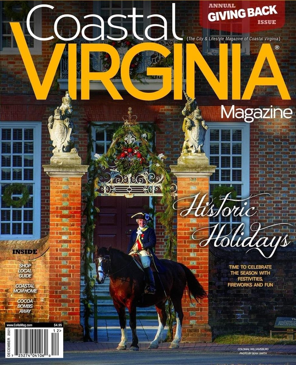 Coastal Virginia Mag (@coastalvamag) on Twitter photo We're feeling festive, y'all! Look for our Nov.-Dec. issue, featuring beautiful cover photography of Colonial Williamsburg by Sean Smith.
Subscribe to CoVa Mag or read articles on our website: coastalvirginiamag.com
#colonialwilliamsburg #holidays
<a href="/colonialwmsburg/">Colonial Williamsburg</a> We're feeling festive, y'all! Look for our Nov.-Dec. issue, featuring beautiful cover photography of Colonial Williamsburg by Sean Smith.
Subscribe to CoVa Mag or read articles on our website: coastalvirginiamag.com
#colonialwilliamsburg #holidays
<a href="/colonialwmsburg/">Colonial Williamsburg</a>