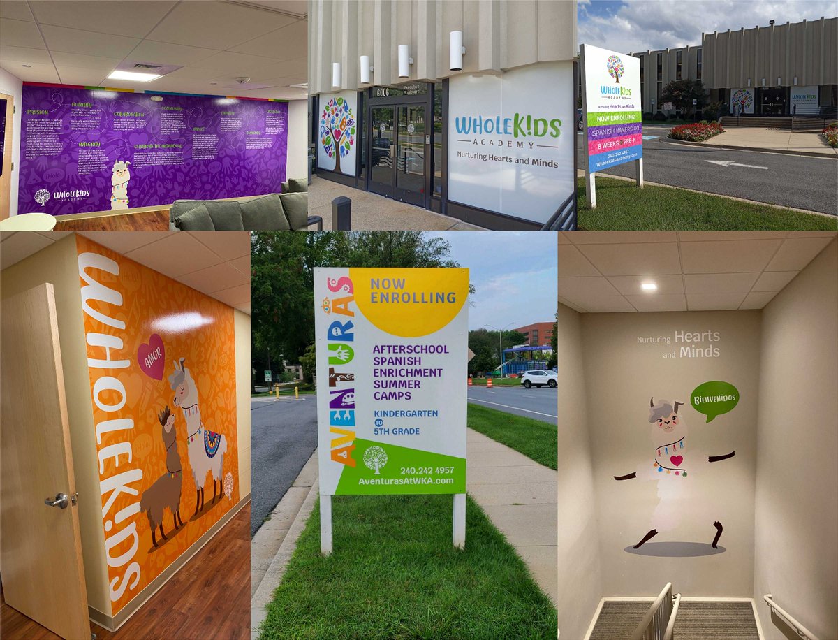 CreatEdgeSigns's tweet image. Even more signage from the Whole Kids Academy re-brand! From windows, walls, stairways, lobbies and everywhere else in between, #creativeedgesigns can provide all types of signage for the success of your company! #signgraphics #windowgraphics #wallgraphics #postandpanel #vinyl
