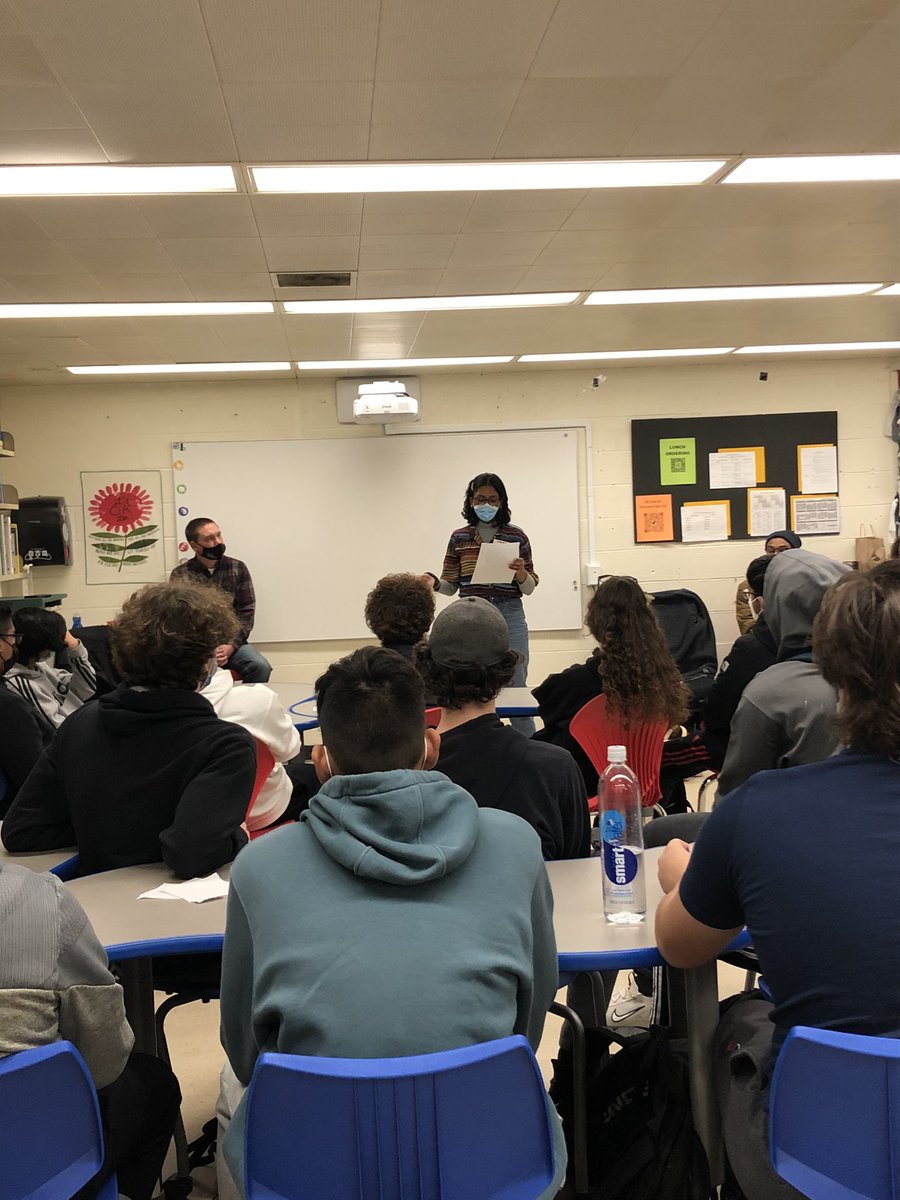 msdiozzi's tweet photo. A day late posting, but what an honor &amp; privilege to hear folks from @TheNANProject sharing their stories about mental health &amp; personal growth in soph health classes. S’s were moved, engaged and reflective. Thank you for coming to BHS. @BurlMASchools @ASCAtweets #hscchat https://t.co/29DdhRuGMU