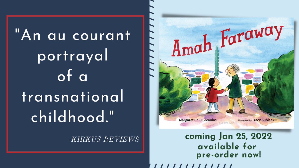 MargaretGreania's tweet photo. I SURVIVED (my first Kirkus Review)! At least, AMAH FARAWAY did. 😁
#AAPI #Taiwanese #PictureBooks #reversepoem https://t.co/DADglaR7Hl